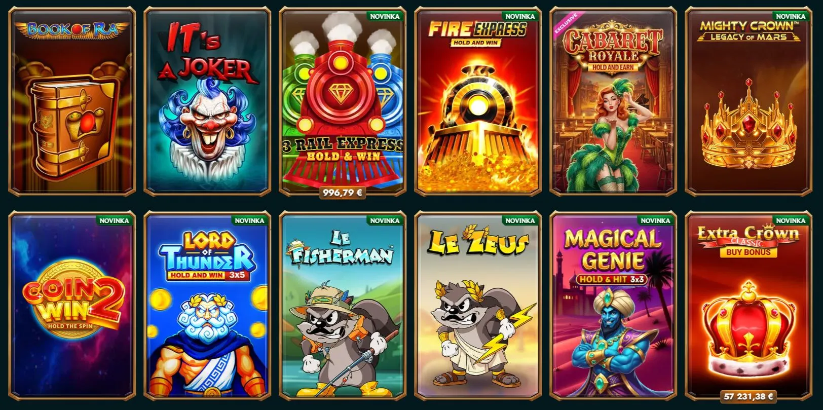 nov&eacute; online casino Sloty